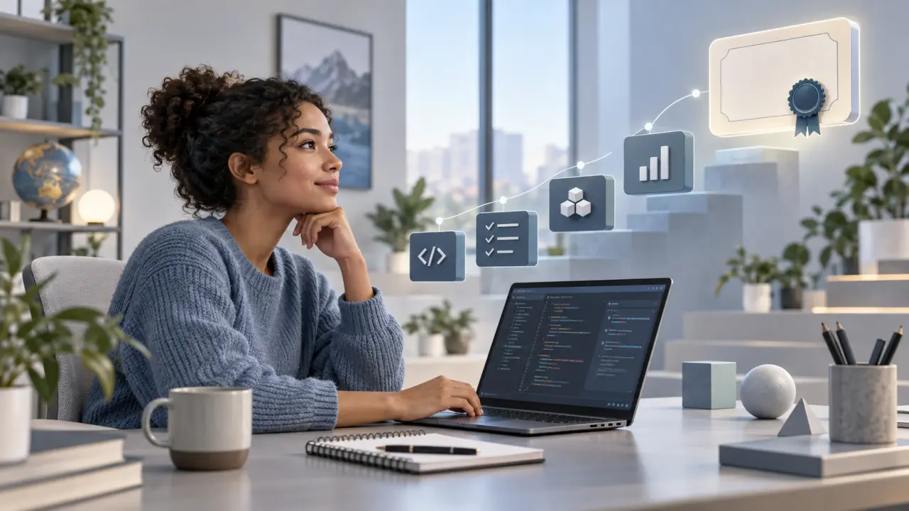 Parcours progressif d'un développeur autodidacte vers la certification professionnelle
