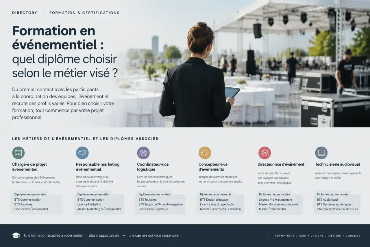 Formation en événementiel : quel diplôme choisir selon le métier visé ?