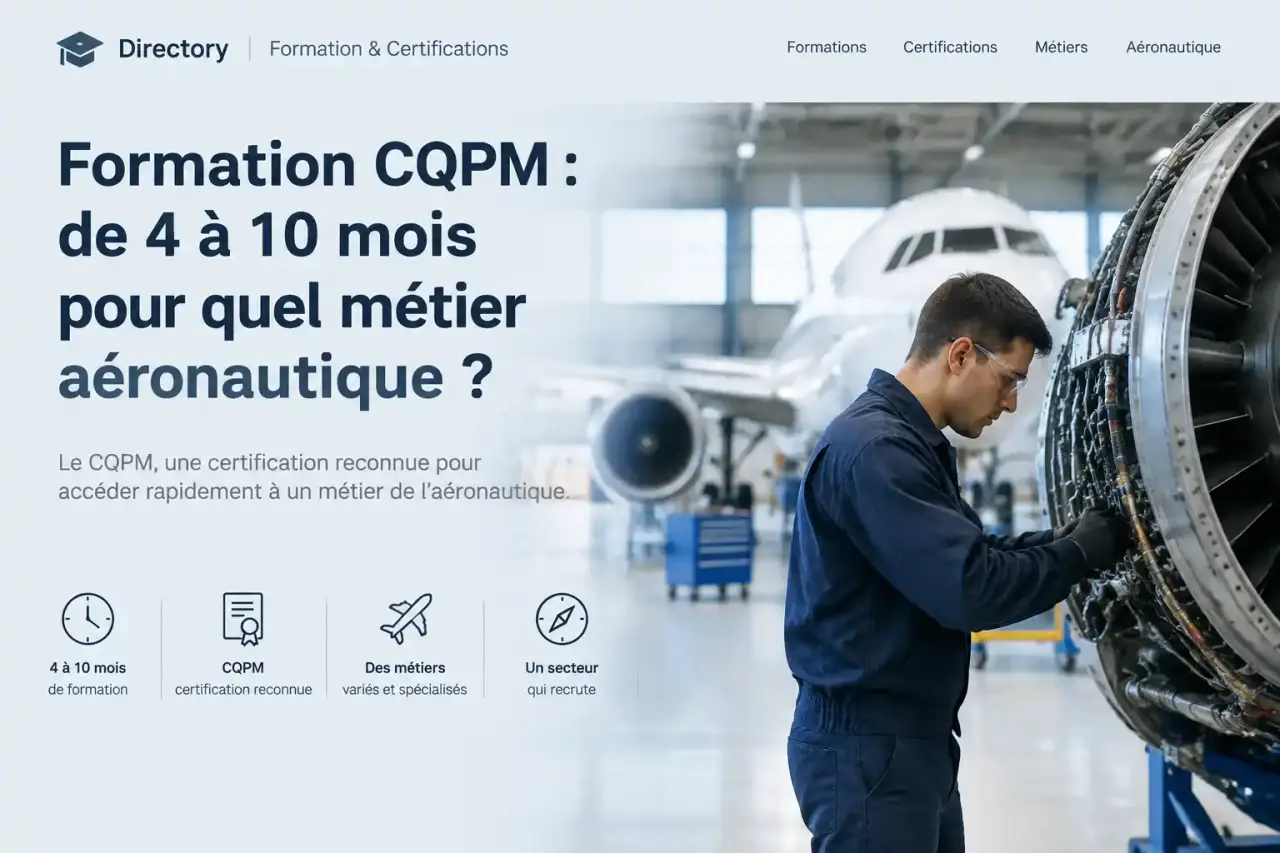 Formation CQPM : de 4 à 10 mois pour quel métier aéronautique ?