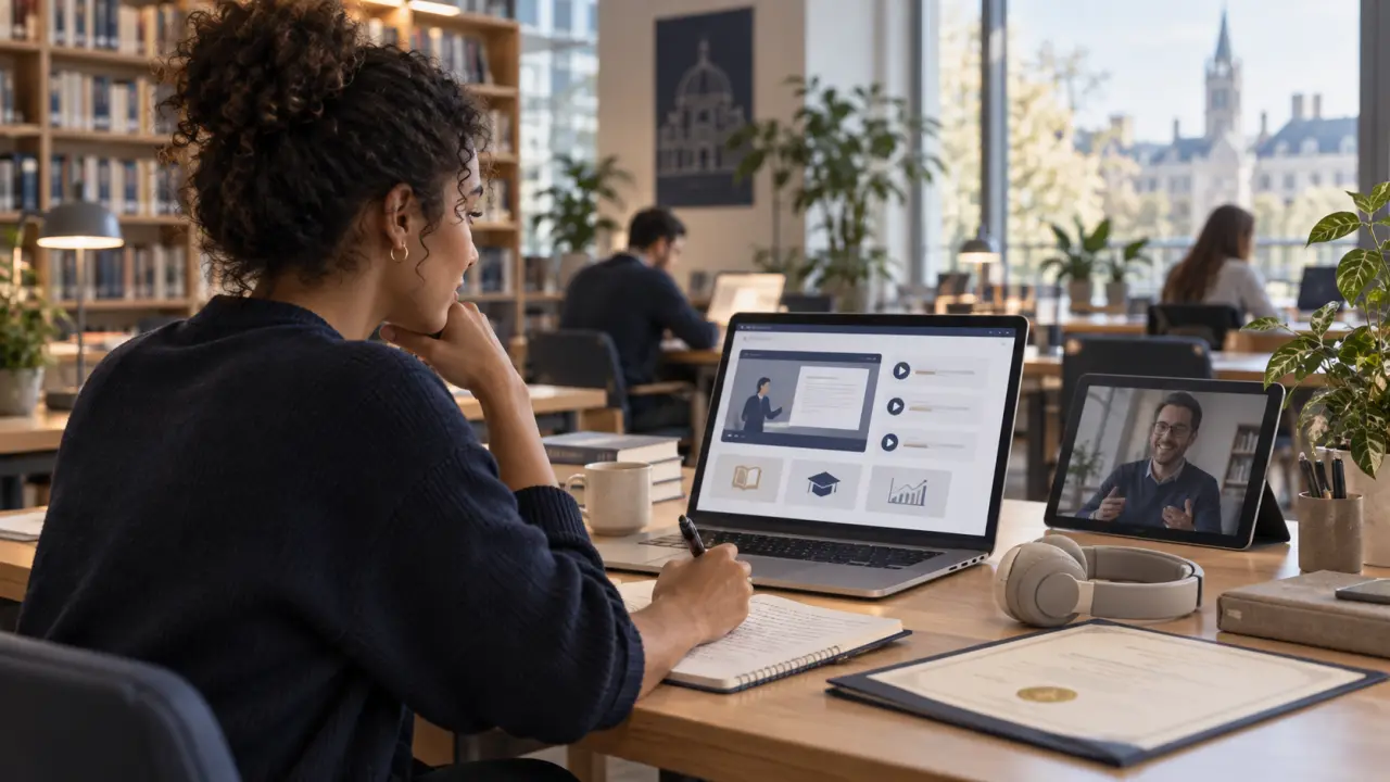 L’e-learning organise une formation numérique flexible, avec accompagnement possible